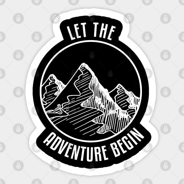 Let The Adventure Begin! Sticker by yagizdemir